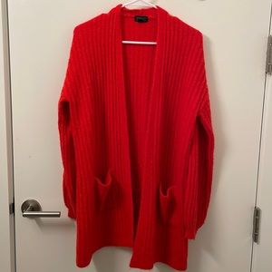 Topshop cardigan, red
